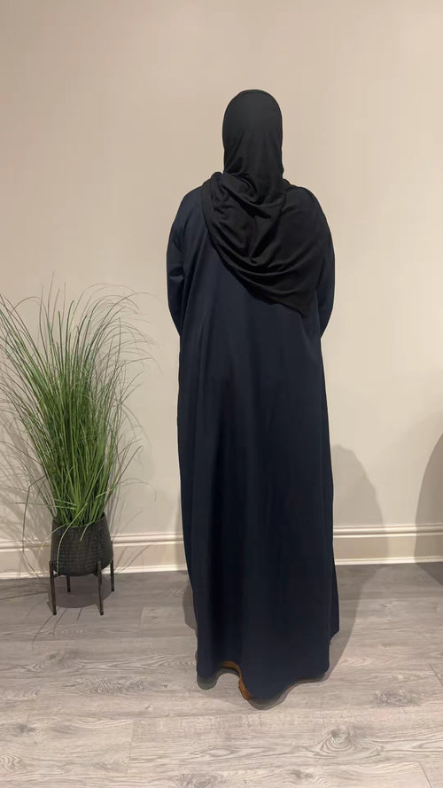 Navy blue casual abaya