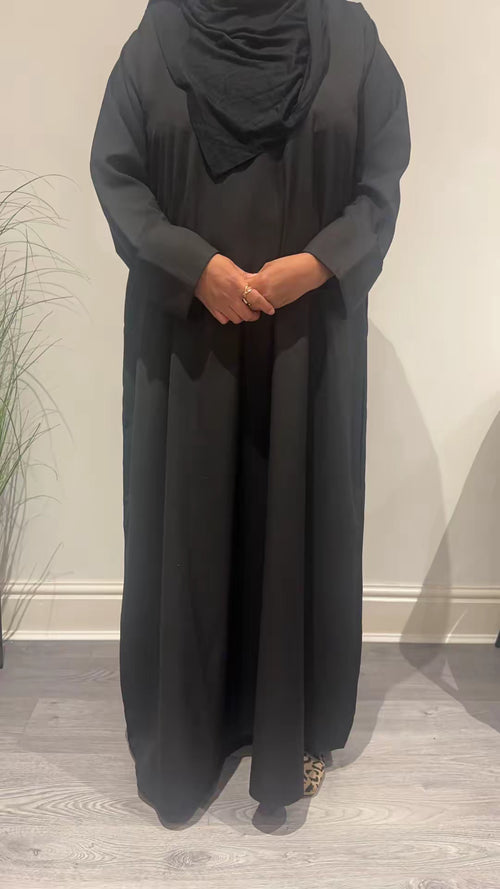 Black casual abaya